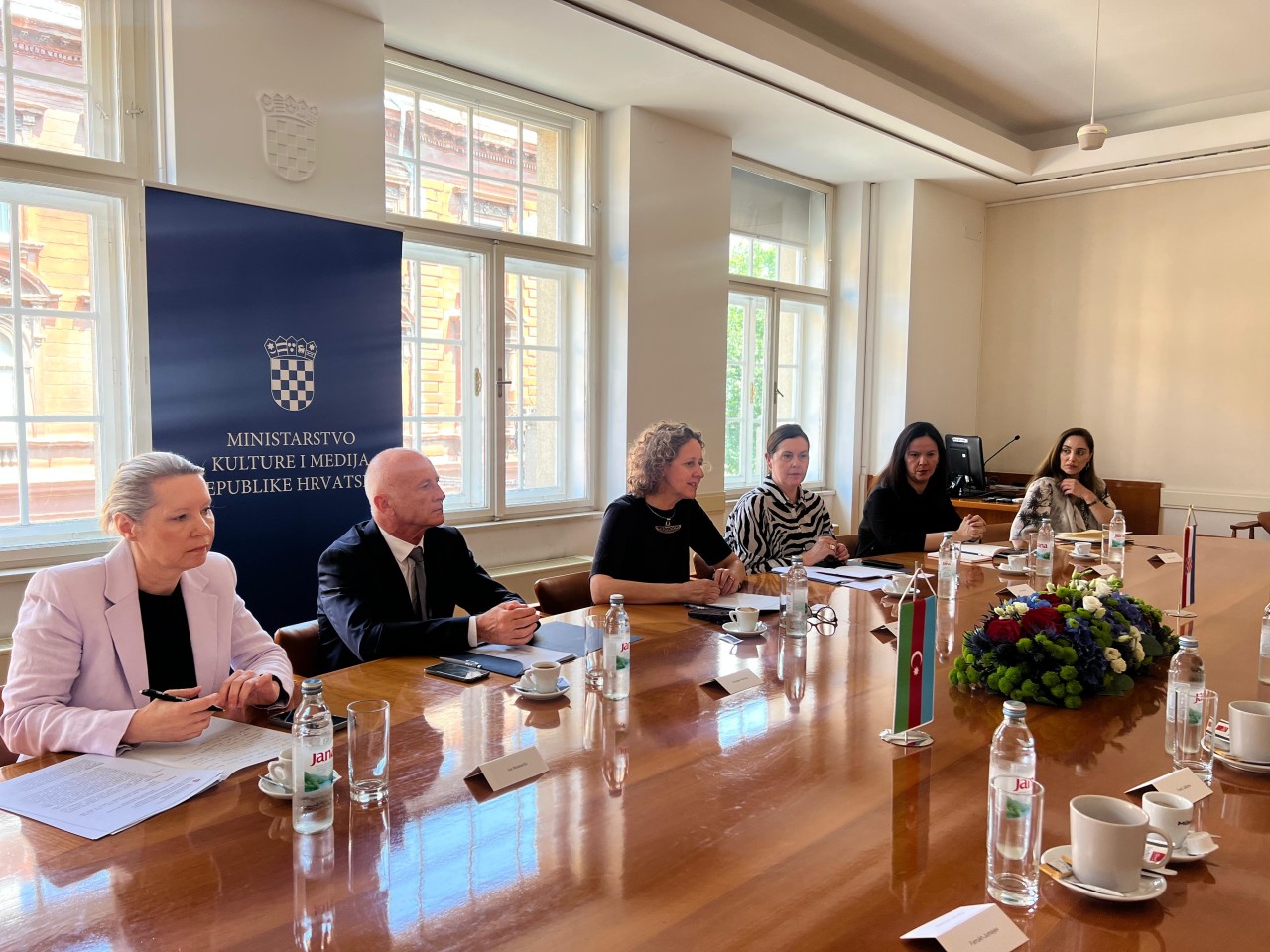 Mədəniyyət naziri Zaqrebdə xorvatiyalı həmkarı ilə görüşdü - FOTOLAR